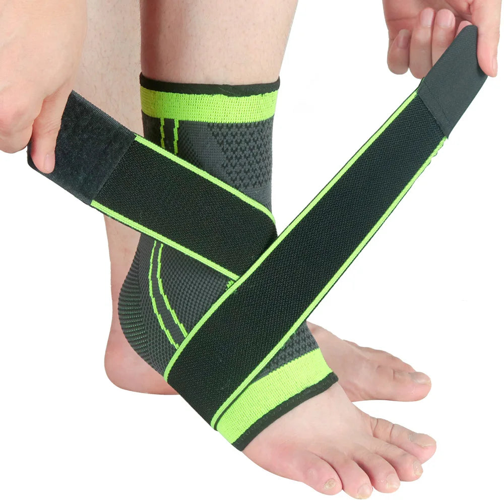 1 Pc Compression Ankle Support Sports Adjustable Basketball Ankle Wrap Men Women Hiking Running Prevent Sprains Ankle Protector