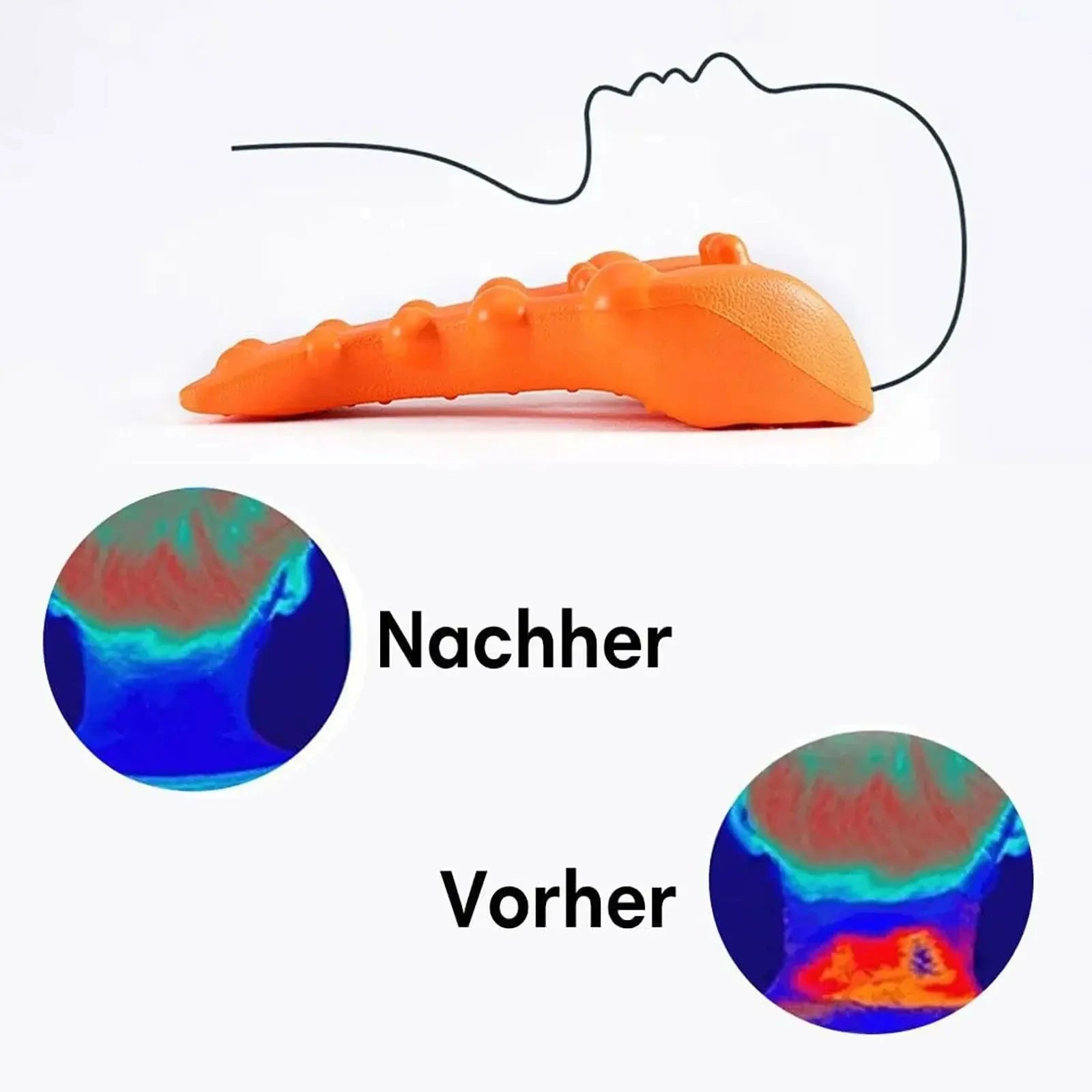 Cervical Traction Device & Neck Stretcher – Trigger Point Massager Tool for Neck & Shoulder Support