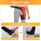 Full-Wrap Hip Heating Massager Brace – Sciatica & Buttock Relief, USB