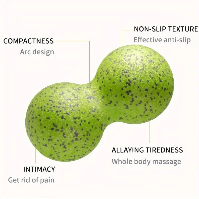 High-Density Peanut Massage Ball – Double Mobility Roller for Deep Tissue & Spine