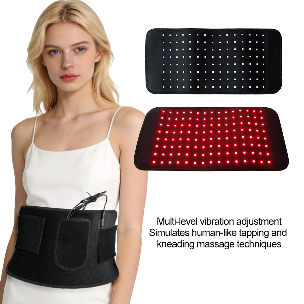 Red & Infrared Light Therapy Belt – 120 LEDs, 660nm & 850nm for Pain Relief