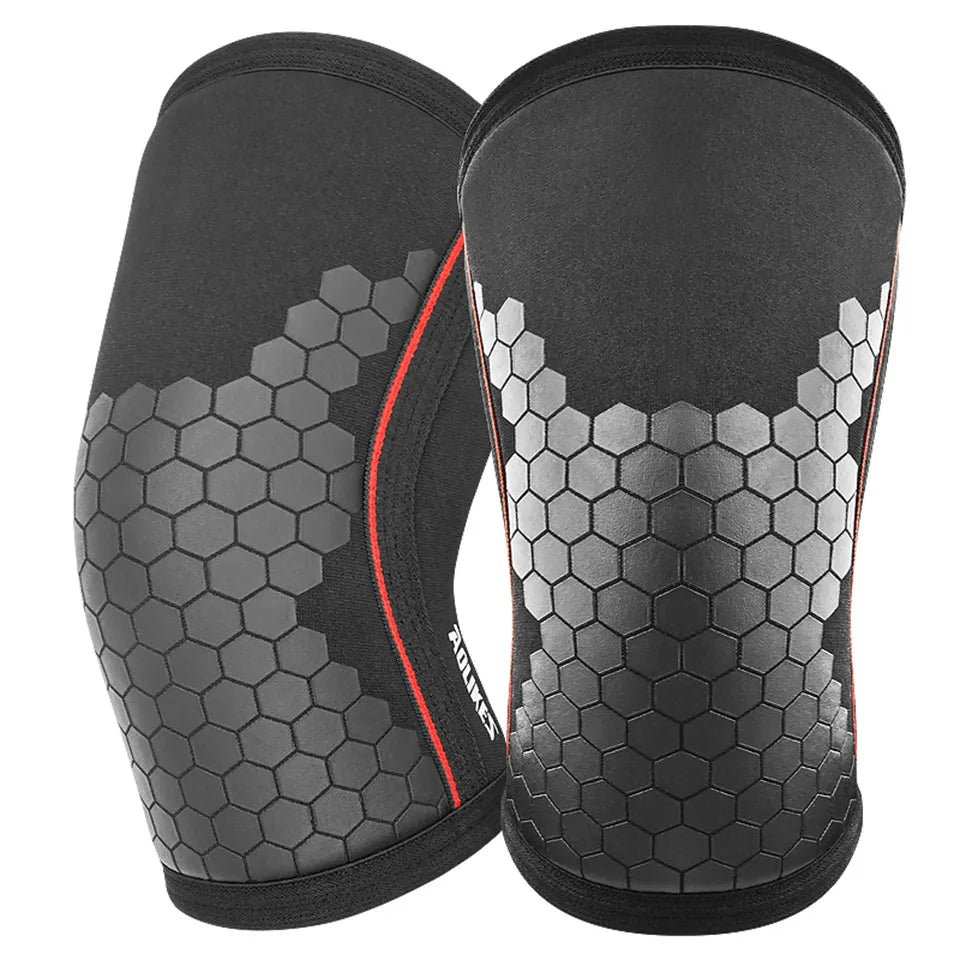 AOLIKES Elbow Sleeves (Pair),Support for Weightlifting,Powerlifting,Squat,Basketball and Tennis,7mm Neoprene Compression Brace