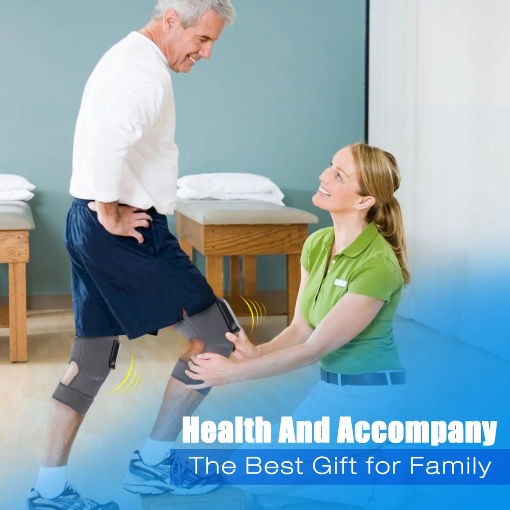 Electric Knee Pad Massager – Fast Heating Vibration with 5000mAh Battery for Knee, Shoulder & Elbow Joint Relief