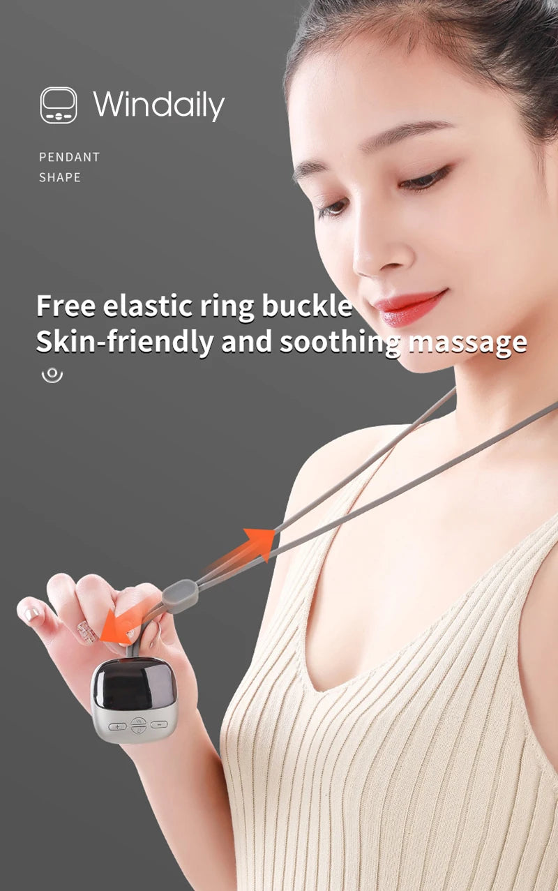 HEALTENCE Hanging Neck Massager – EMS TENS & Hot Compress