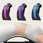 3-Level Adjustable Back Stretcher – Lumbar Cracker Board & Spine Decompression Device for Lower Back Pain