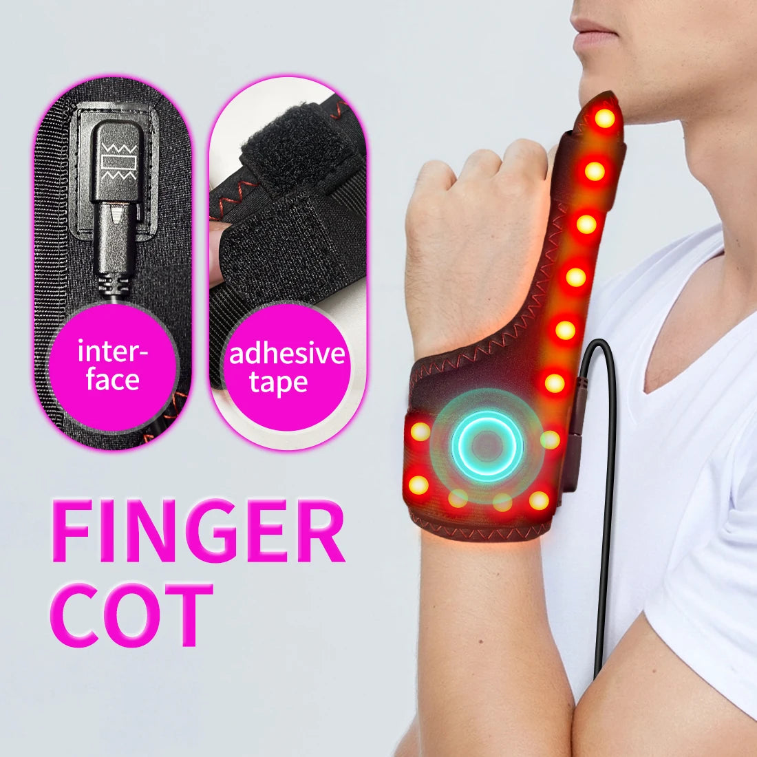 Electric Heating Wrist Massager – Vibration & Hot Compress Brace