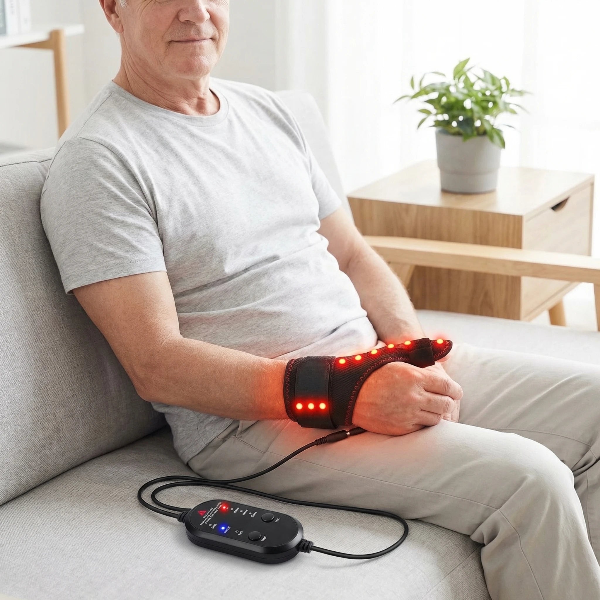Electric Heating Wrist Massager – Vibration & Hot Compress Brace
