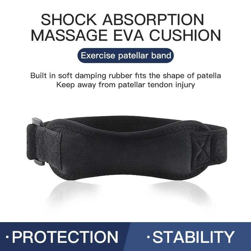 Patellar Tendon Knee Support Strap – Shock Absorption Brace & Sleeve