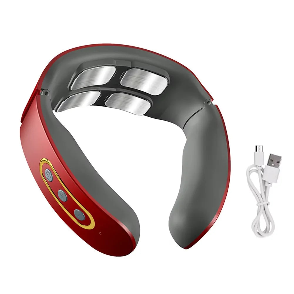 HEALTENCE Neck & Shoulder Pulse Massager – 6 Modes & 9 Levels
