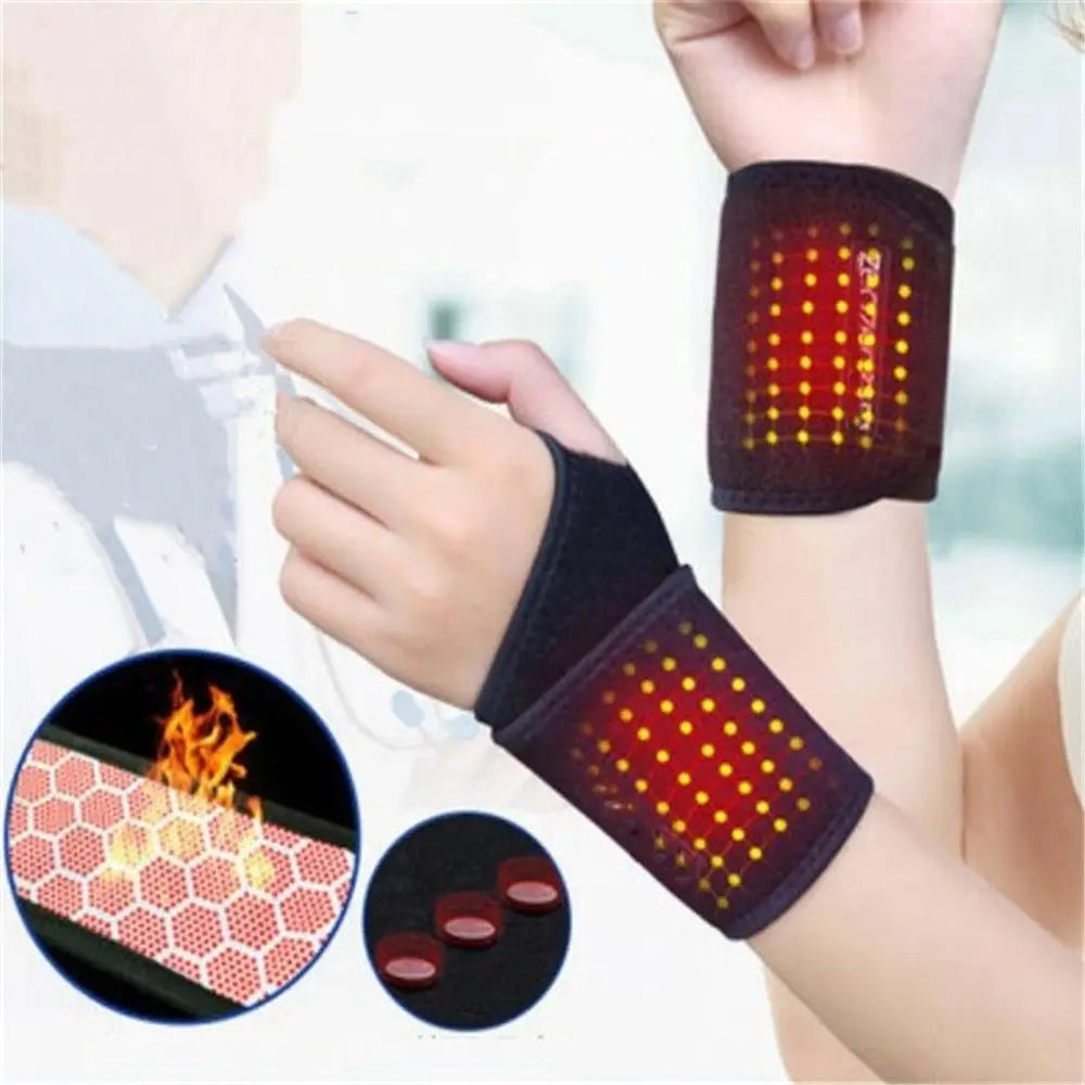 Tourmaline Self-Heating Wrist Brace – Far Infrared & Magnetic Therapy