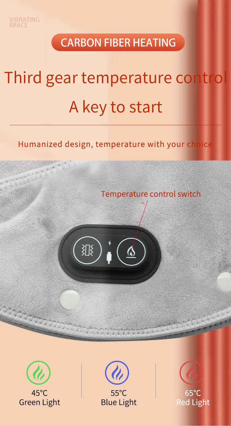 HEALTENCE Electric Heating Shoulder & Neck Pad – 3-Gear Thermal Vibration Massager