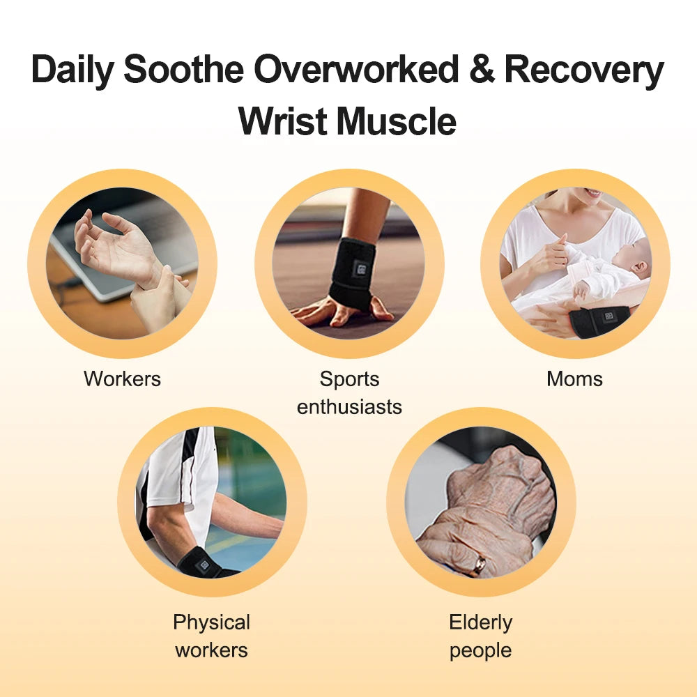 Red Light Therapy Wrist Strap – 660nm & 850nm LED Infrared Brace for Carpal Tunnel & Wrist Pain