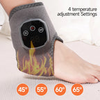 Electric Heat & Vibration Ankle Wrist Massager – Hot Compress Therapy Heated Wrap Brace