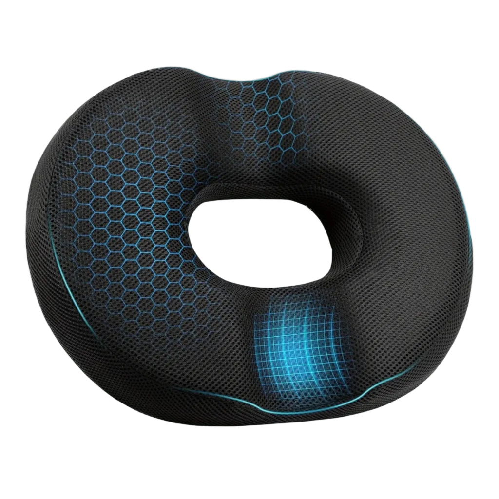 Donut Seat Cushion – Hemorrhoid, Sciatica & Tailbone Pain Relief for Office & Car