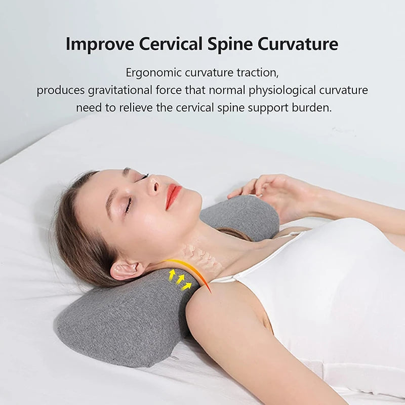 Ergonomic Memory Foam Cervical Pillow – Neck Pain Relief for Side & Back Sleepers