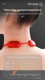HEALTENCE Hanging Neck Massager – EMS TENS & Hot Compress