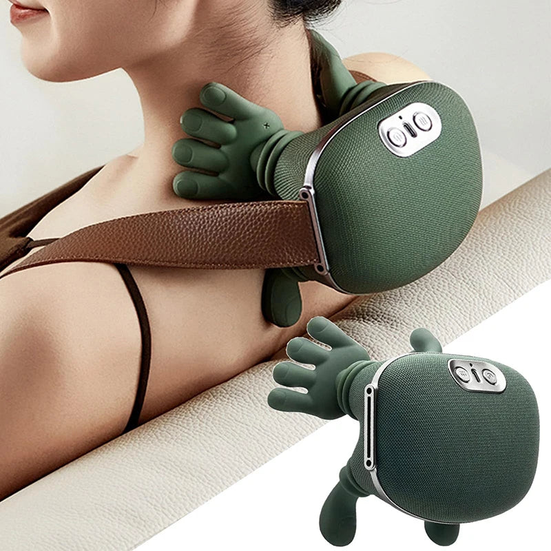 Bionic Neck Shoulder Massager N7 Kneading Massager Shawl 3-Level Modes Neck Cervical Waist Leg Body Muscles Massage Pillow