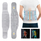 Adjustable Lumbar Support Brace Belt – 4-Plate Back Support with Pad for Men & Women