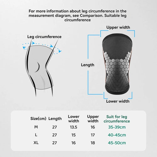AOLIKES 7mm Neoprene Knee Sleeves (Pair) – Compression Knee Brace for Weightlifting, Squats & CrossFit Training