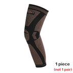 Copper Full Leg Sleeves Long Compression Knee Support Protect Leg for Man Women Basketball, Arthritis Cycling Sport Football Gym
