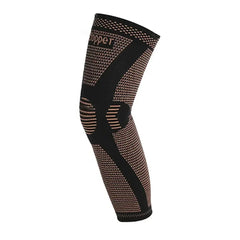 Copper-Infused Full Leg Compression Sleeve – Knee & Calf Support for Sports & Recovery