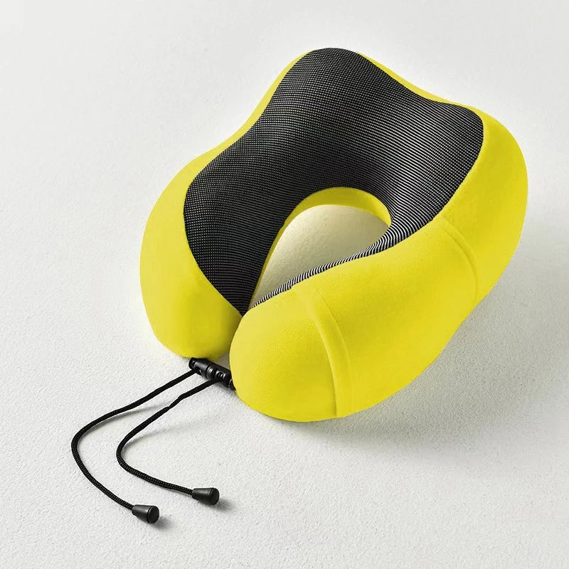 HEALTENCE Memory Foam Neck Pillow – U-Shaped Travel Support