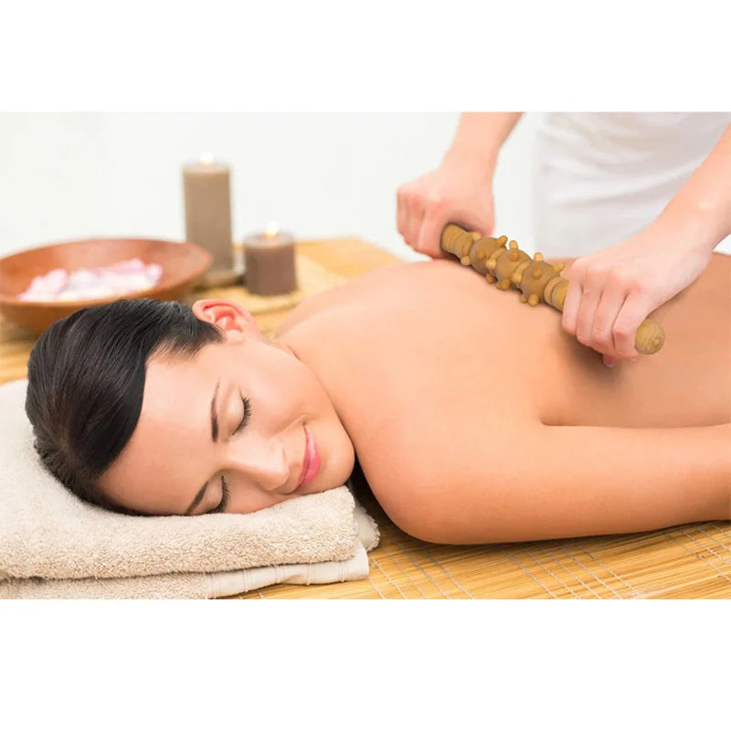 Acupressure Massage Roller Stick – 33cm Myofascial Release Tool for Back & Neck Relief