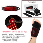 Red Light Therapy Wrist Strap – 660nm & 850nm LED Infrared Brace for Carpal Tunnel & Wrist Pain