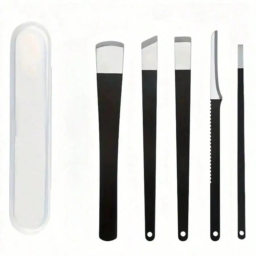 Stainless Steel Ingrown Toenail Pedicure Kit – 4/5/6-Piece Callus Shaver & Hard Skin Removal Tools