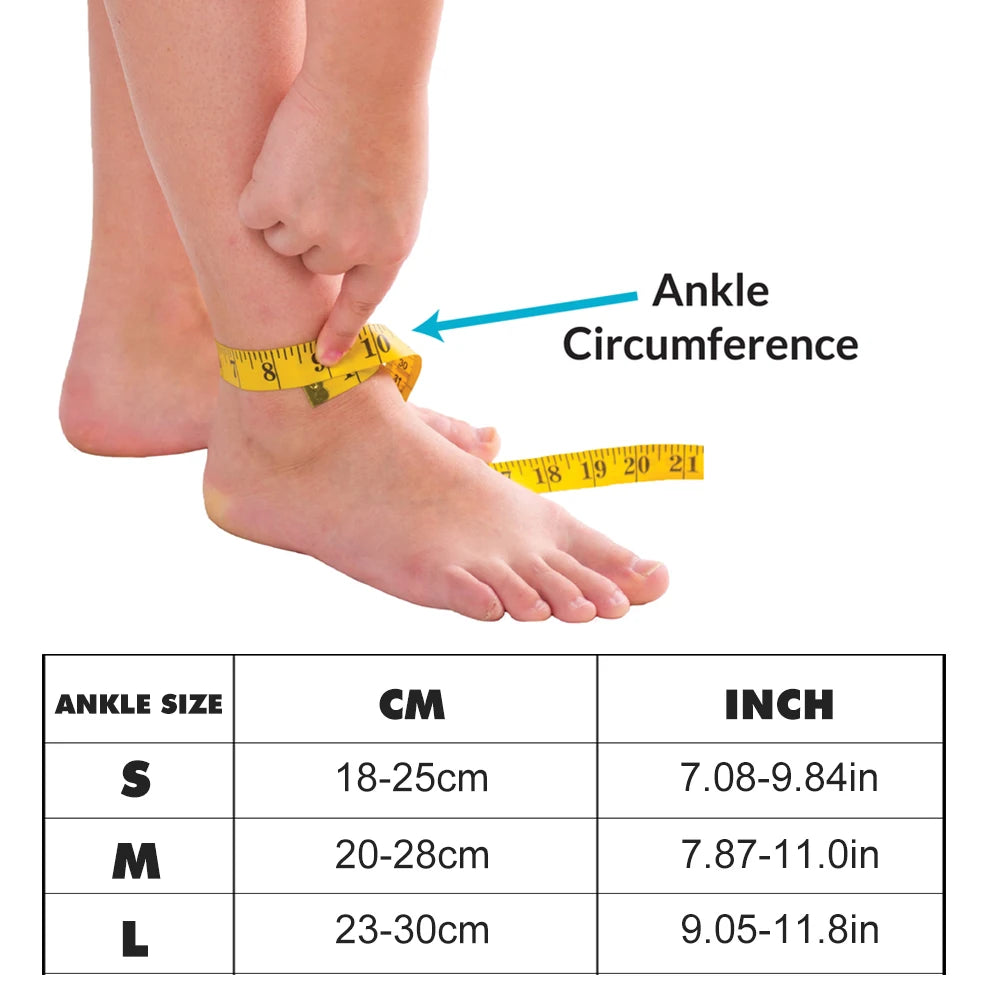 Ankle Support Wrap for Men & Women – Foot & Ankle Brace for Sprained Ankle & Achilles Tendon Recovery