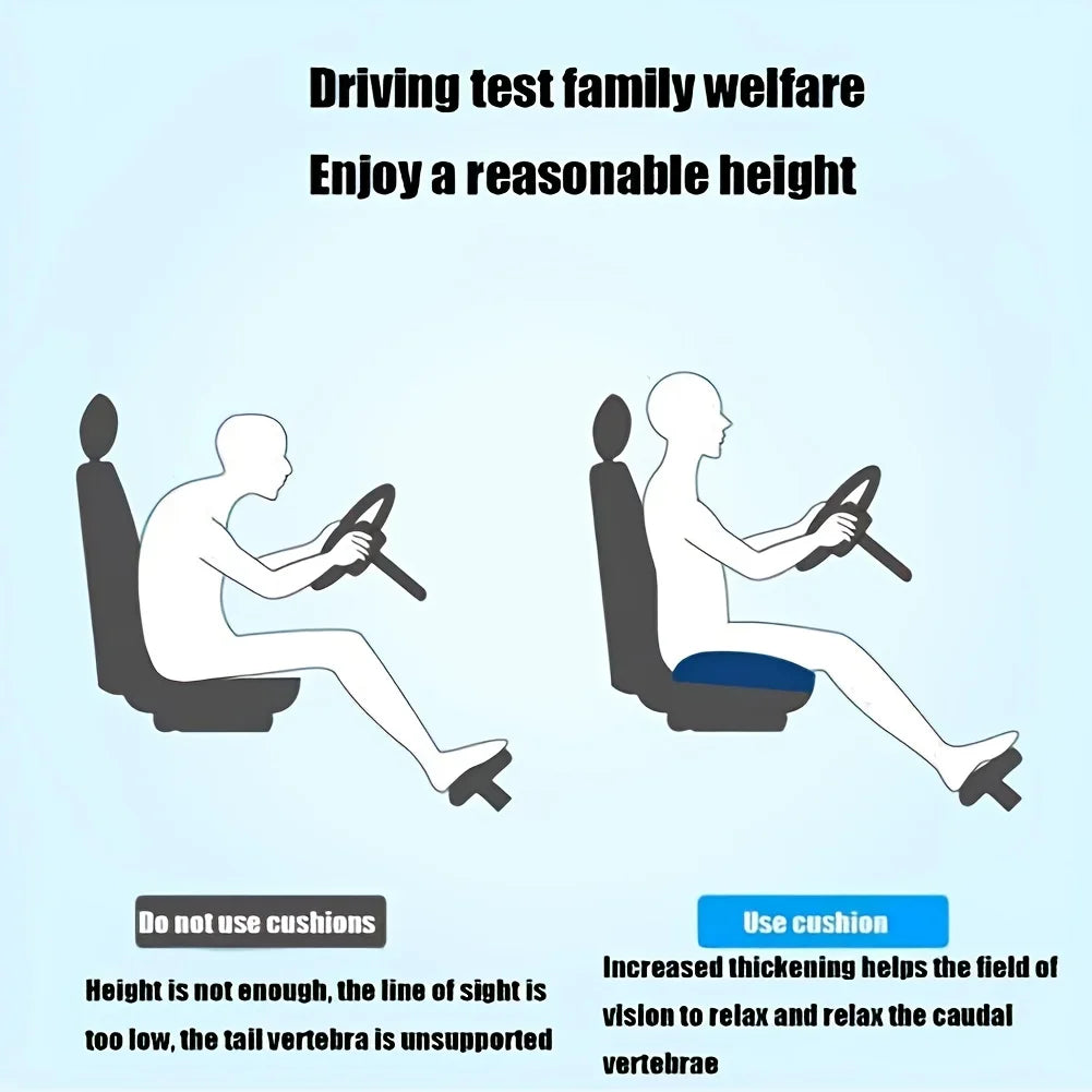 HEALTENCE 3-Zone Memory Foam Lumbar Cushion – Ergonomic Posture Support