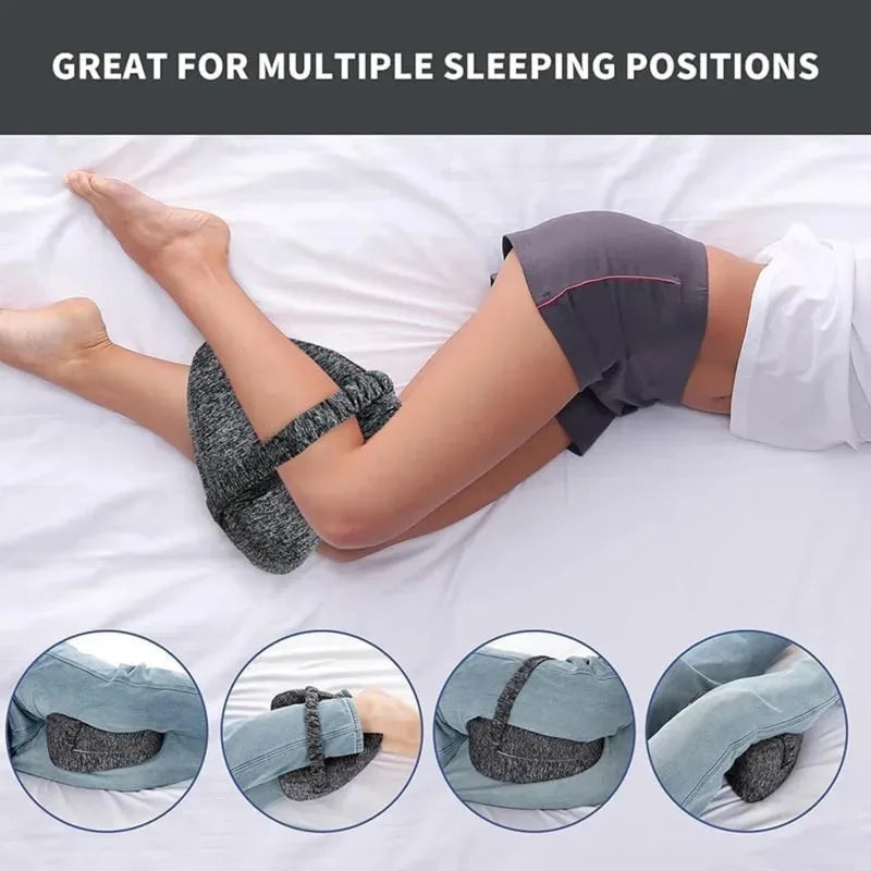 Memory Foam Leg & Knee Support Pillow – Orthopedic Side Sleeper Pillow for Sciatica, Back & Hip Relief