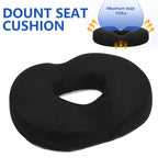 Donut Seat Cushion – Hemorrhoid, Sciatica & Tailbone Pain Relief for Office & Car