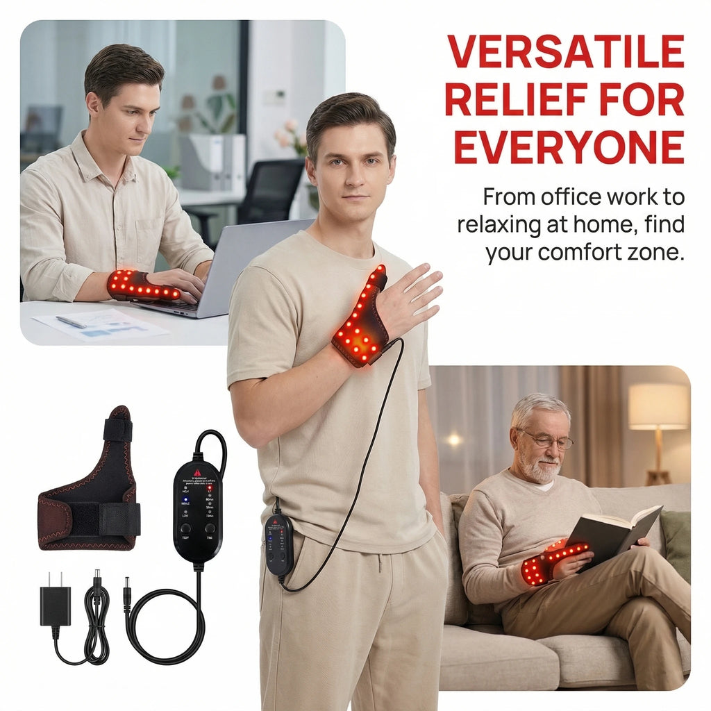 Electric Heating Wrist Massager – Vibration & Hot Compress Brace