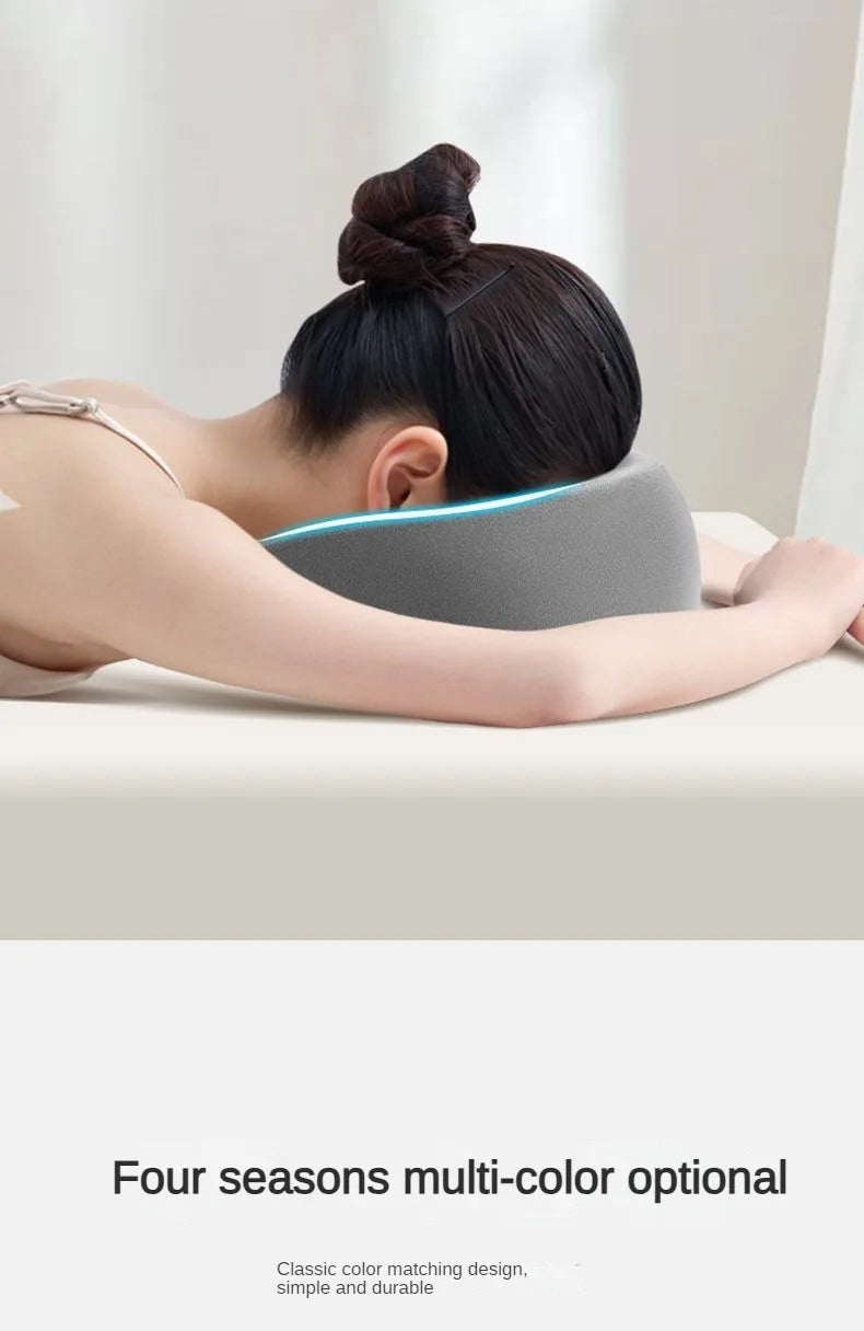 Memory Foam Face Down Prone Pillow – Ergonomic Headrest for Massage & Salon