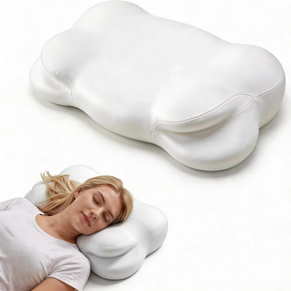 Ergonomic Memory Foam Cloud Pillow – Adjustable Loft Cervical Neck Pain Relief for All Sleepers