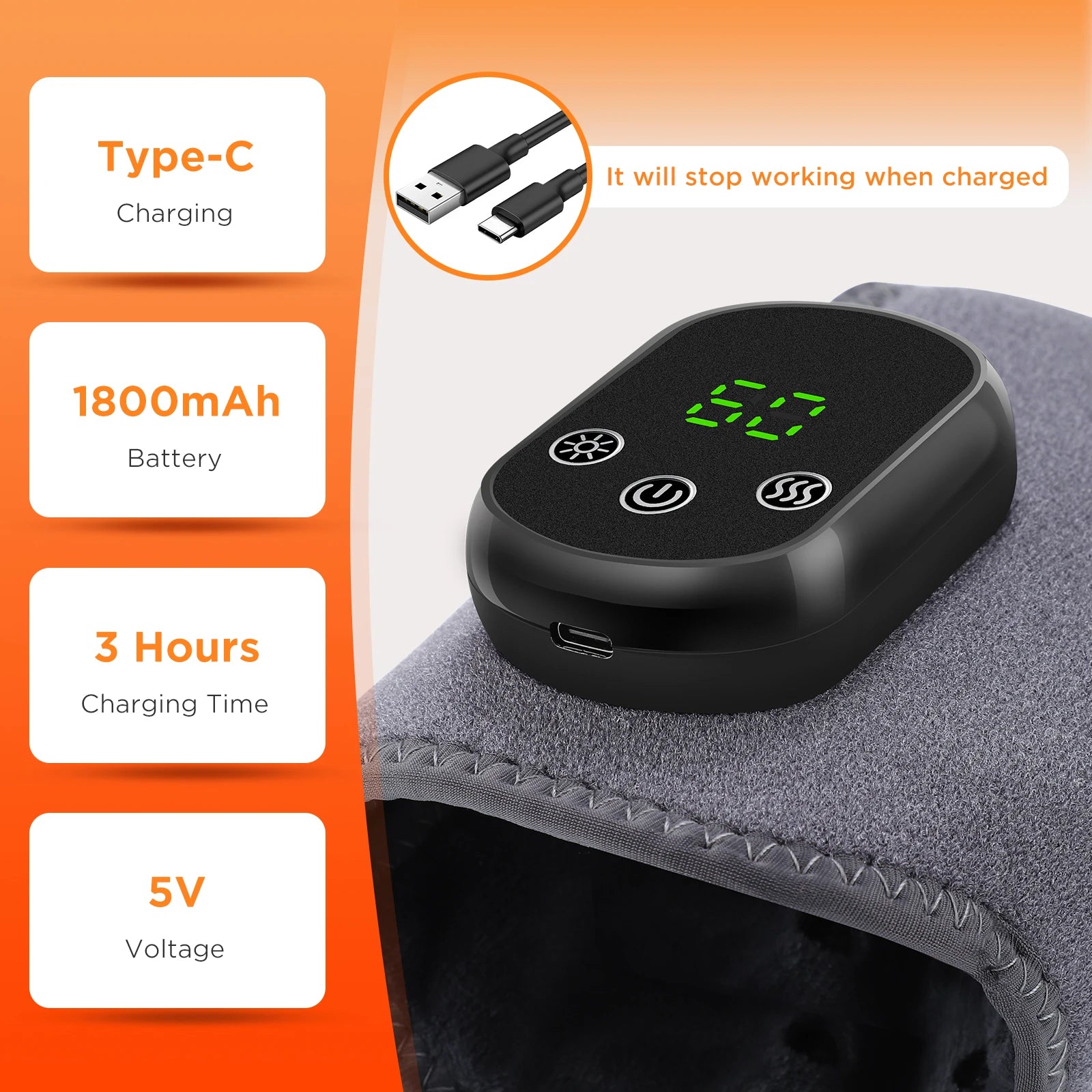 Electric Foot & Hand Massager – Vibrating & Heating Ankle & Wrist Joint Portable Relaxation Device