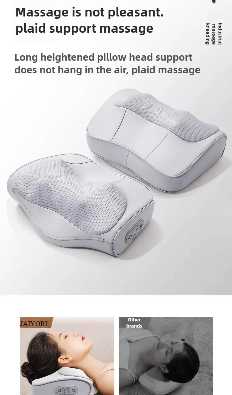 HEALTENCE Electric Shiatsu Neck Massage Pillow – Hot Compress Massager