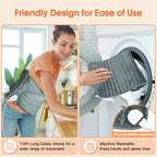 Electric Heating Waist Pad – 6 Heating Settings & 4 Auto-Off Timers for Back Pain Relief