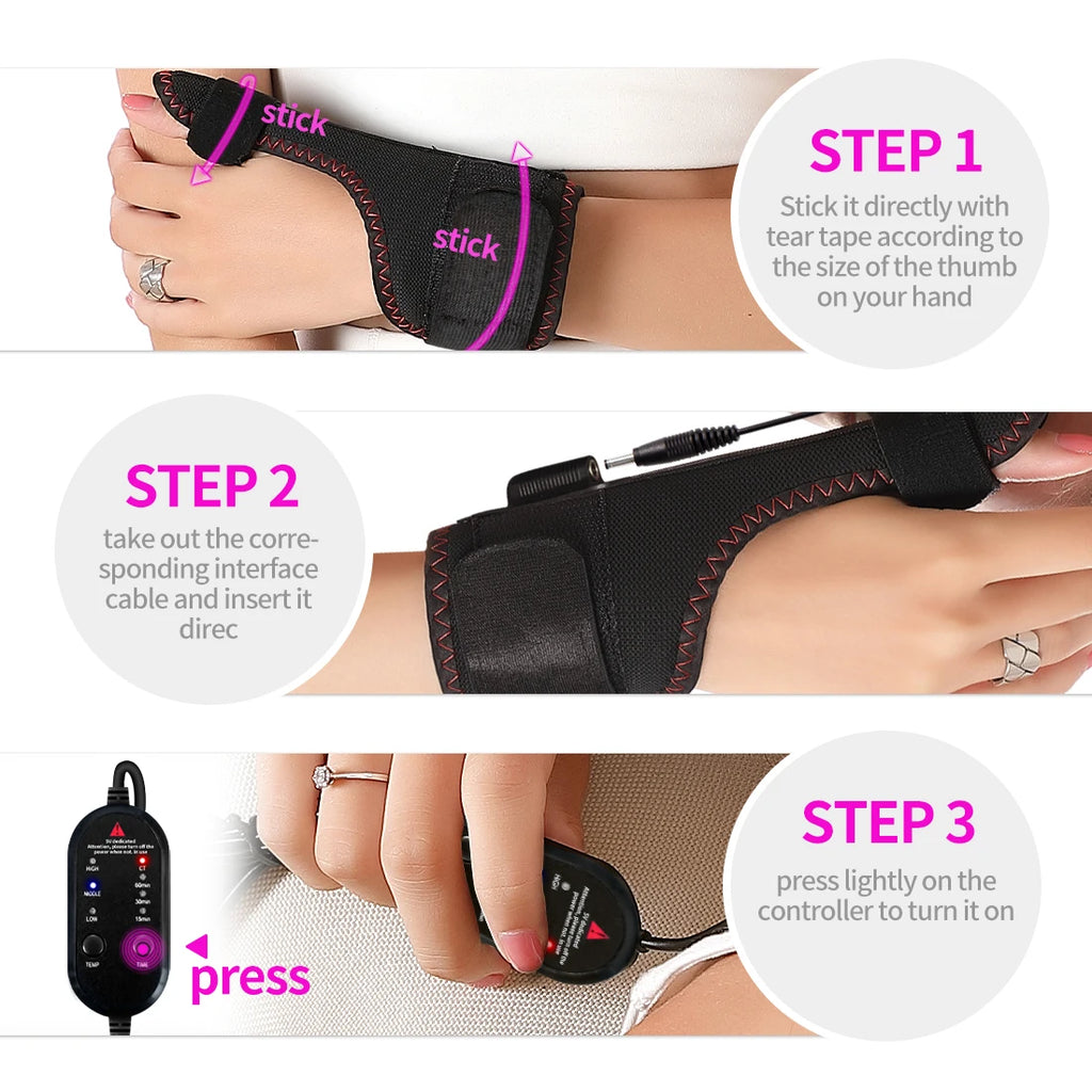 Electric Heating Wrist Massager – Vibration & Hot Compress Brace