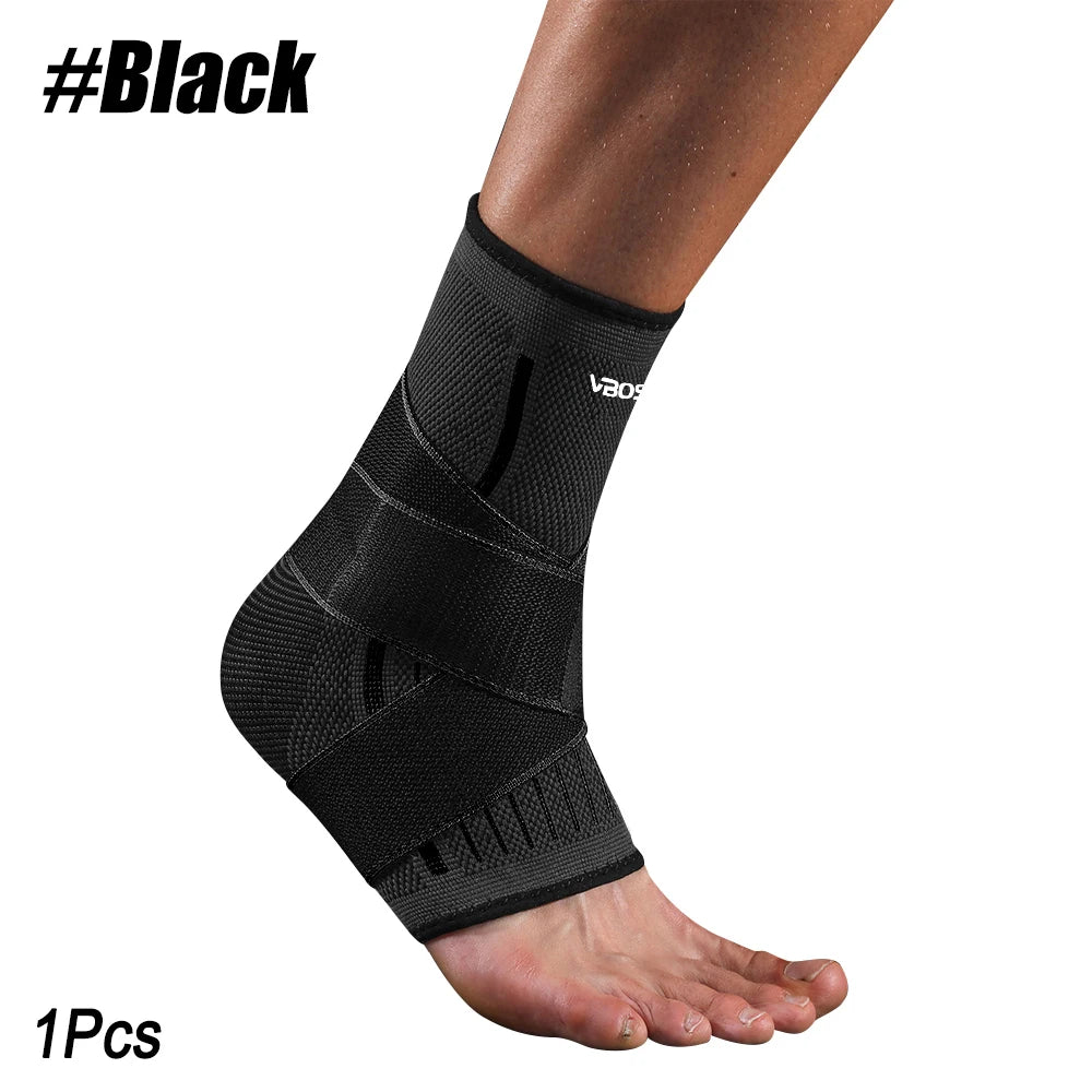 Adjustable Elastic Ankle Brace Compression Sleeve Foot Support Stabilizer for Plantar Fasciitis Achilles Tendonitis Sports Sock