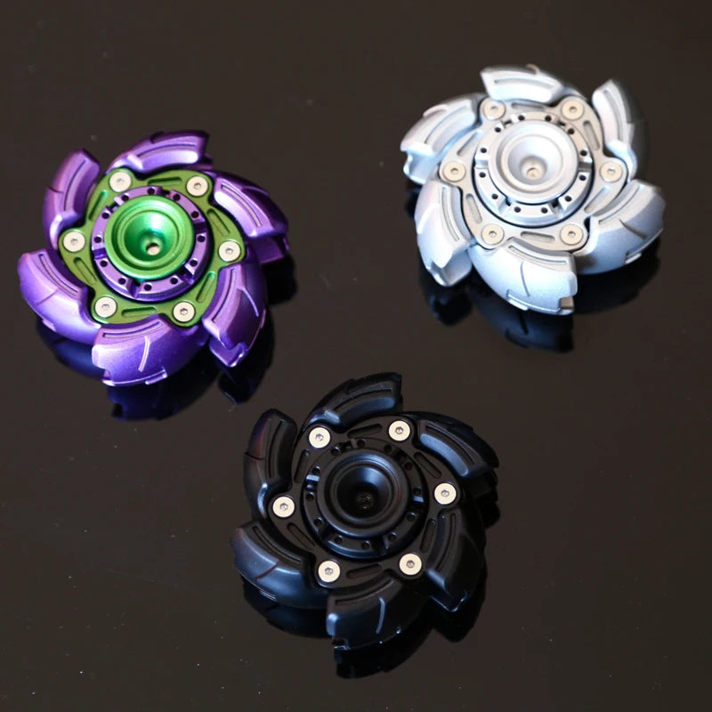 CNC Fingertip Gyro Fidget Spinner – Opening & Closing Stress Relief Toy for Adults