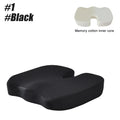 HEALTENCE Memory Foam Coccyx Seat Cushion – U-Shaped Ergonomic Support
