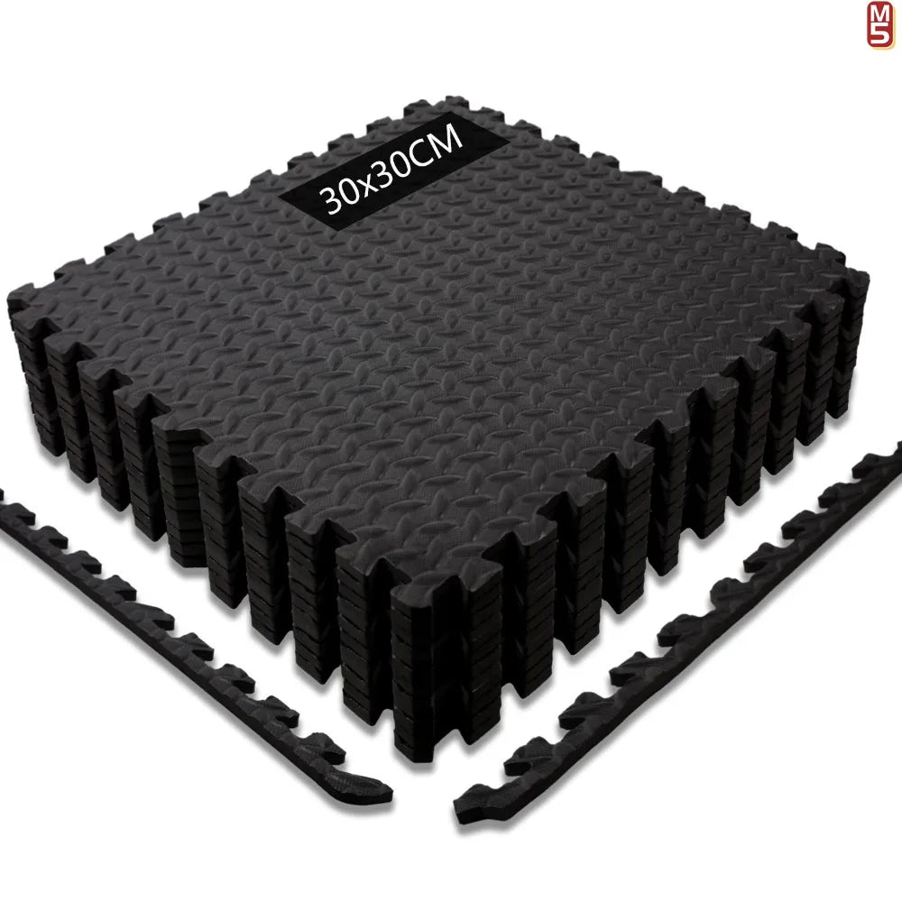 EVA Foam Puzzle Acupressure Exercise Mat – Interlocking Non-Slip Gym Floor Mat for Home Gym & Fitness