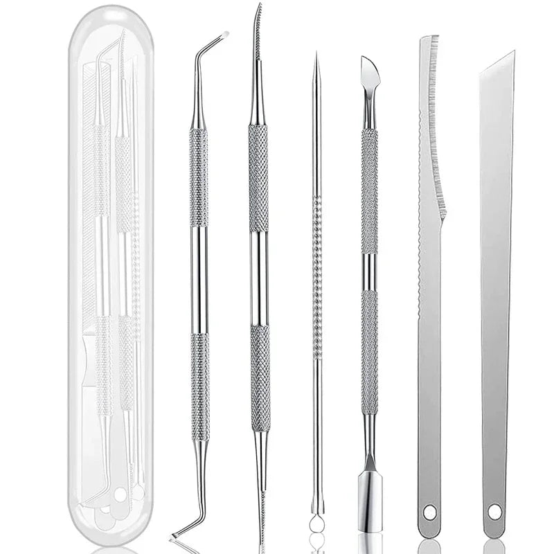 Premium 8-Piece Foot Care Kit – Callus Remover File, Dead Skin Shaver, Cuticle Pusher & Pedicure Tools