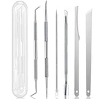 Premium Foot Care Kit 8Pcs Callus Remover File Dead Skin Shaver Cuticle Pusher Pedicure Tool for Hard Tough Skin Beauty Health