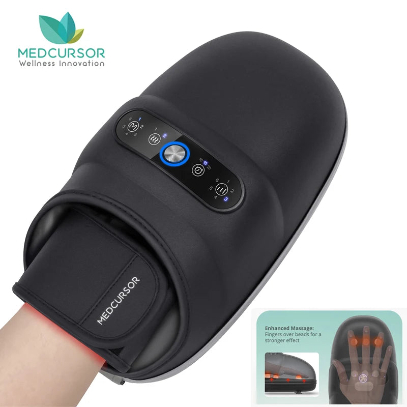 Wireless Hand Massager – Air Compression & Hot Compress Acupoint Relief