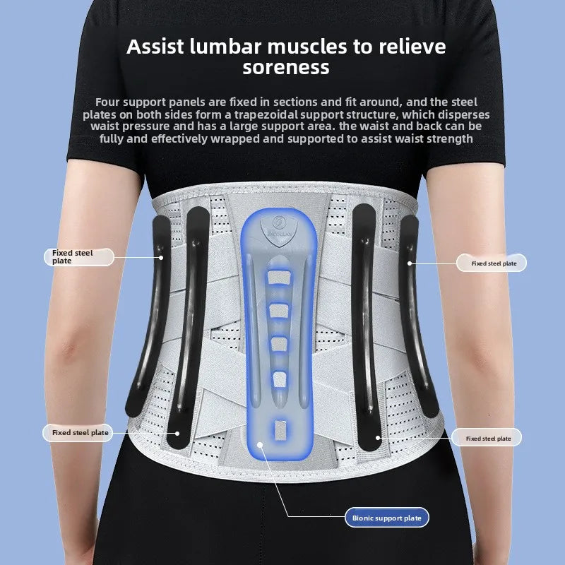 5-Support Ergonomic Back Brace – Lumbar Belt for Herniated Disc & Sciatica