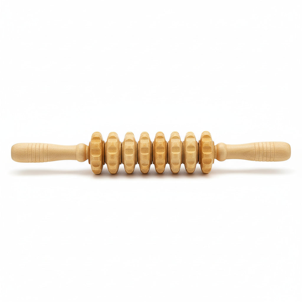 Curved Wood Massage Roller – Lymphatic Drainage Maderoterapia Anti-Cellulite Massager