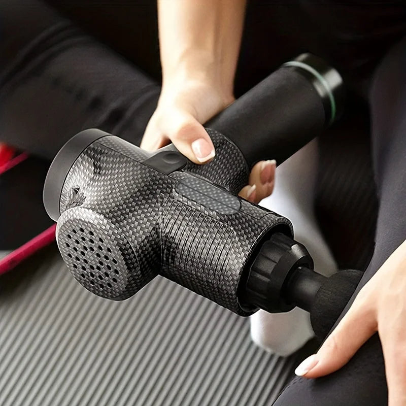 30-Level Fascia Massage Gun – Deep Muscle Relaxation Body & Neck Massager with Noise Reduction